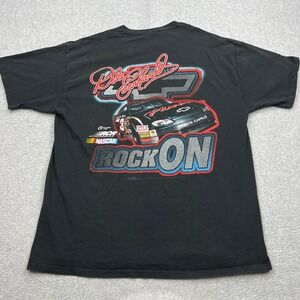 Dale Earnhardt NASCAR T-Shirt Mens XL Black Graphic Rock On Chevrolet Racing Tee